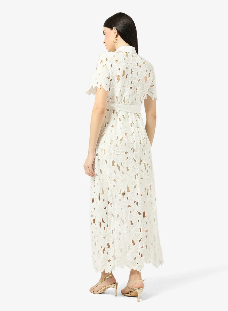 ELLA Lace Shirt Dress